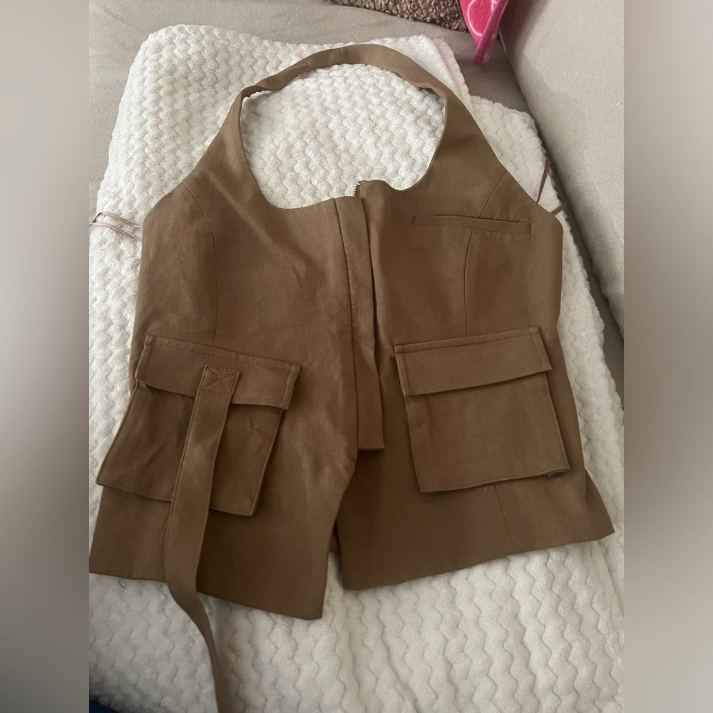 Zara pocket halter top